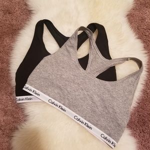 Calvin Klein Bralettes, set of 2, small